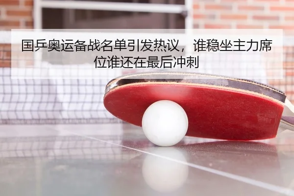 国乒奥运备战名单引发热议，谁稳坐主力席位谁还在最后冲刺
